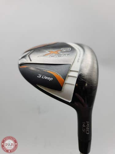 2013 CALLAWAY X2 HOT PRO 3 WOOD 14.5* XSTIFF FUJI SPEEDER 757 GOOD