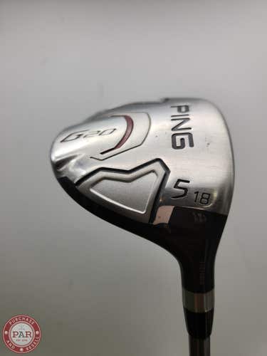 2011 PING G20 5 WOOD 18* REG PING TFC 169F GOOD