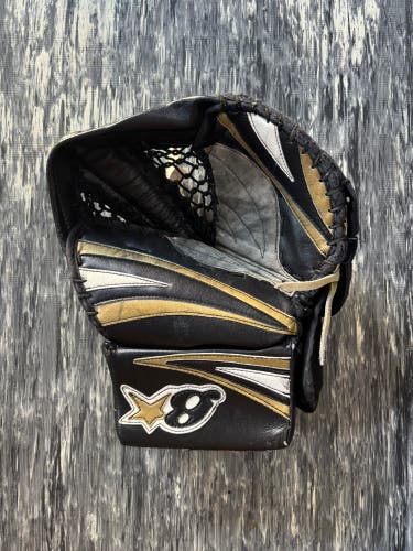 Black Senior Brian's Focus Goalie Glove Blockers Regular Pro Stock