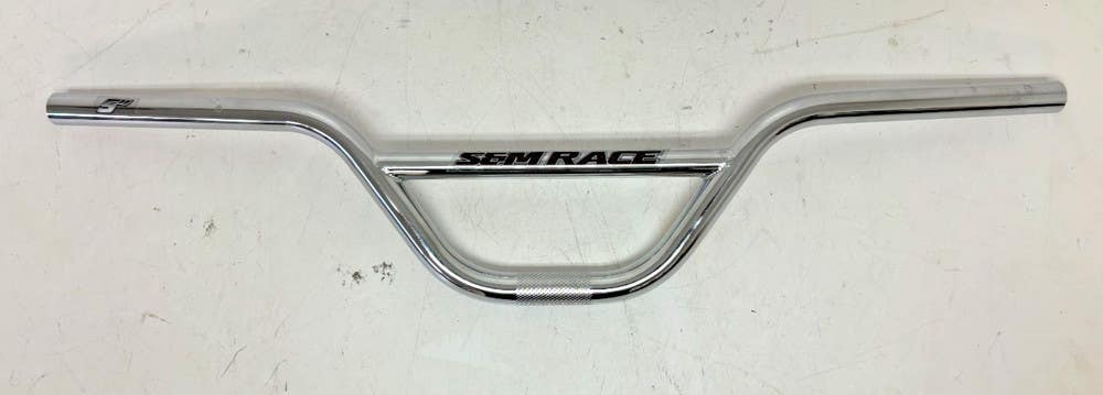 S&M Race 5" Silver Chrome 27" Wide BMX Cruiser Handlebar 25.4mm Clamp NEW