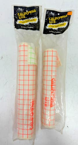 NOS Vintage California Lite by Johar White/Neon Orange BMX Bar Pads NEW