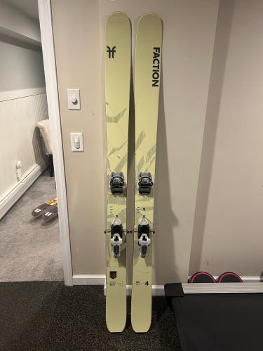 Men's 2025 Faction Agent 4 185 cm Powder Skis With Bindings Max Din 13 (Used)