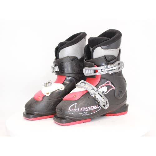 Salomon T2 Kids Ski Boots - Size 1 / Mondo 19 Used