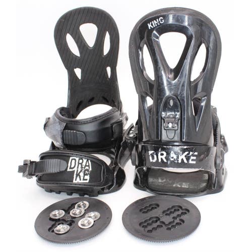 Drake King Snowboard Bindings - Size Medium (Fits US Size 3.5 - 8.5) Used