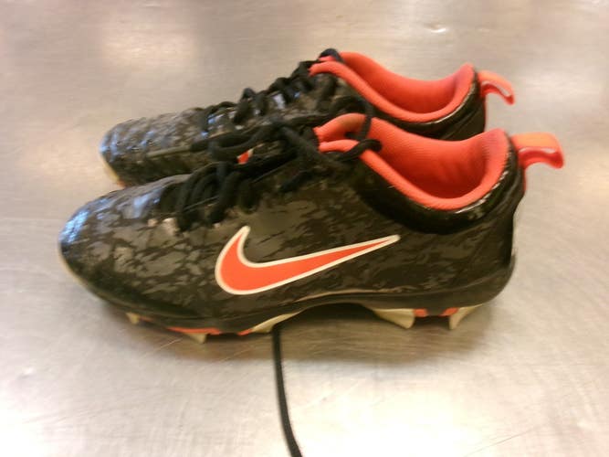 Used Nike FAST FLEX BB/SB Cleats Black And Orange Junior 05 11339-S000206938