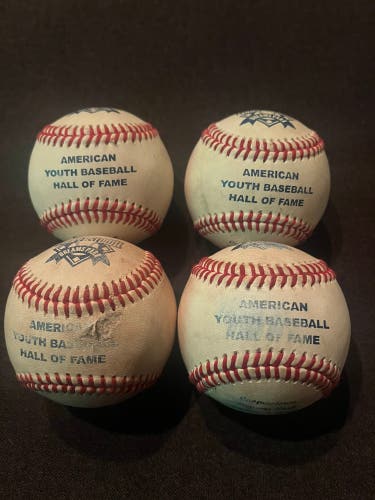 Cooperstown Dreams Park Official Game Baseballs. Count of 4
