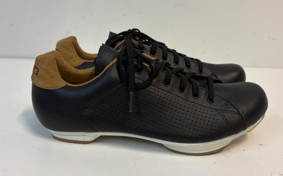 Giro Republic Perforated Black Leather Casual Cycling Shoes EU