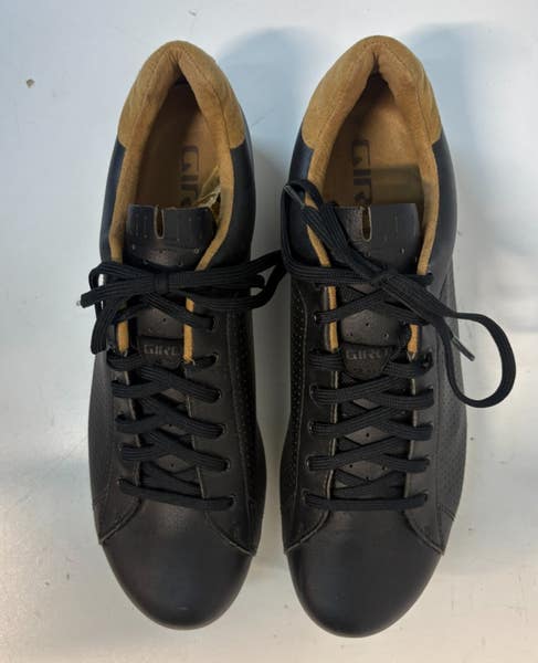 Giro Republic Perforated Black Leather Casual Cycling Shoes EU
