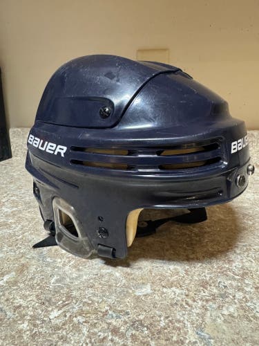 RARE SR LG Bauer 4500 large navy blue Helmet (Used) BHH4500 adult senior