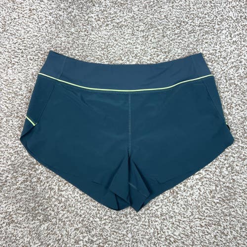 Athleta Shorts Womens Large Blue Run With It Running Athletic Gym Sports Workout
