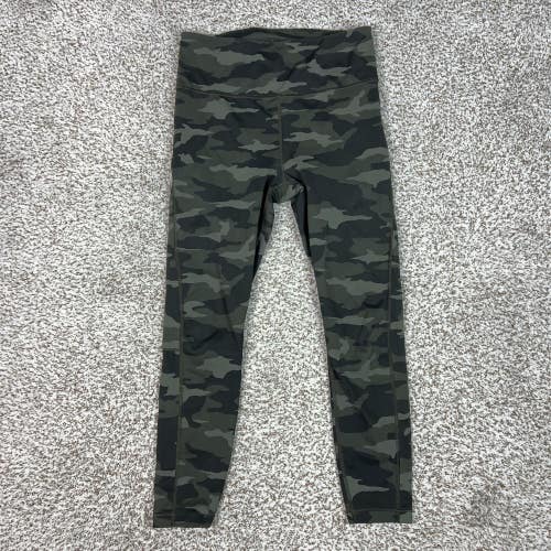 Athleta Pants Womens Small Green Camo Ultimate 7/8 Tight Leggings Yoga Gym