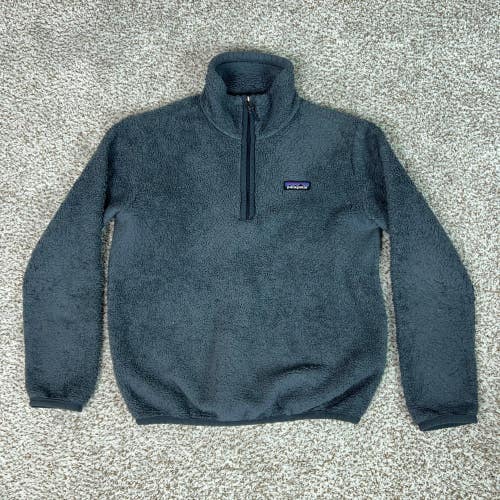 Patagonia Sweater Womens Extra Small Grey Hiking 1/4 Zip Los Gatos Gorp Sherpa
