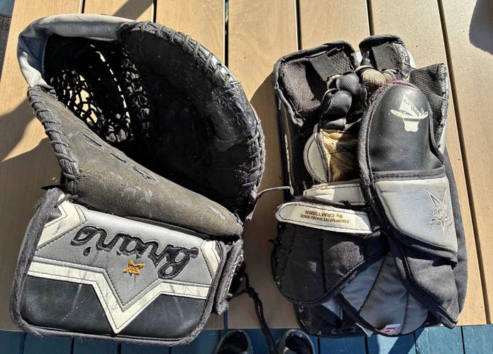 Brian's Outlaw/Rage Goalie Glove and Blocker (Senior)