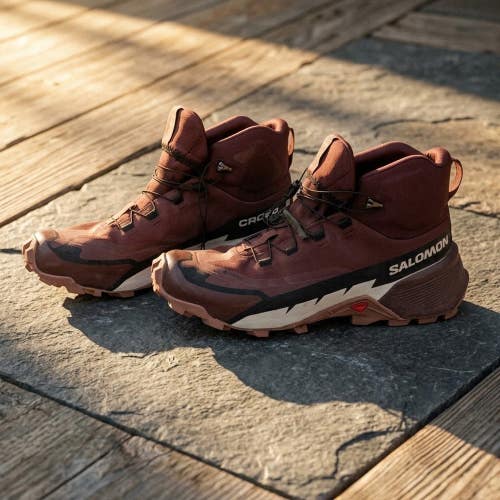 Salomon Cross Hike 2 Mid GTX Gore-Tex Boots 9.5 Burgundy Gorpcore Techwear