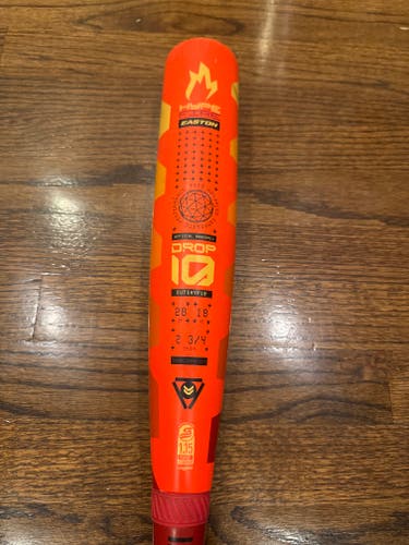 2025 Easton Hype Fire Composite USSSA Certified Bat (-10) 18 oz 28" (Used)