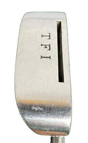 TFI-1000 Slotted Blade Putter RH Steel 35" Tru-Form Pro Grip Has Vintage Wear
