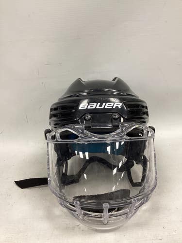 Used Bauer PRODIGY Helmet Full Visor Combo Black One Size 11851-S000053267