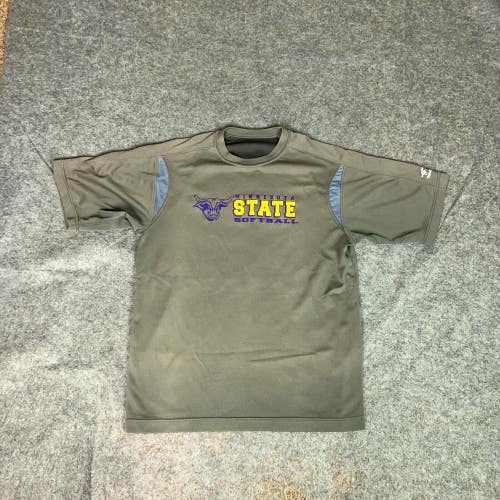 Minnesota State Mavericks Mens Shirt Medium Gray Tee T Softball NCAA Sports C9
