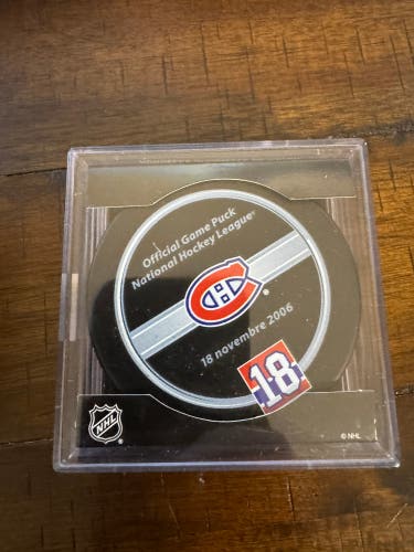 Montreal Canadians Jersey Retirement Puck