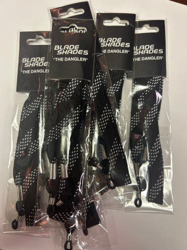 Hockey Lace eyeglass black lanyard