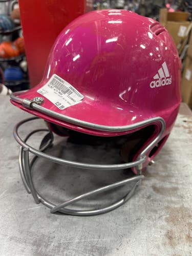 Used HELMET WITH MASK Batting Helmet w/Mask Pink LG 11337-S000498241