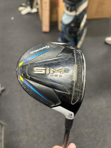 Used Taylormade SIM 2 MAX Mens Fairway Wood RH 3 Wood 11337-S000498233