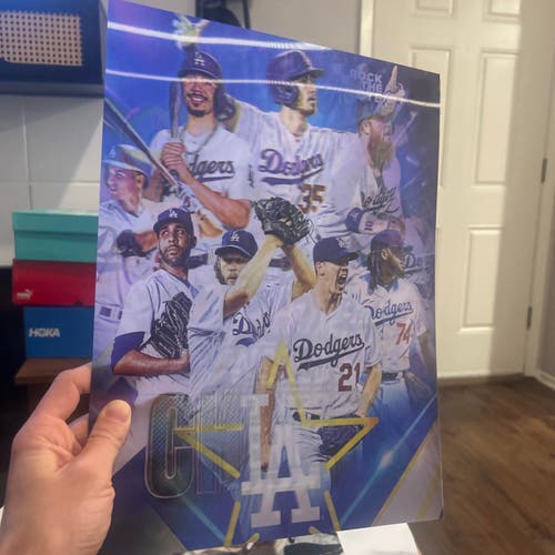 LA Dodgers 2020 Championship 3D Poster