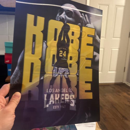 LA Lakers with Kobe 3D Poster