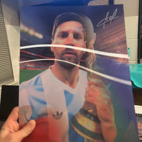 Messi Ronaldo 3D Poster
