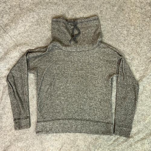 Old Navy Womens Sweater Small Gray Cowl Neck Long Sleeve Casual Heather Light