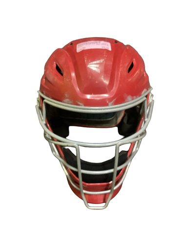 Used Easton GAMETIME Catchers Helmet w/Mask Red SM 11613-S000190943