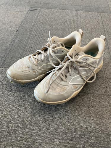 Used New Balance VELO V4 BB/SB Cleats White Senior 8.5 11614-S000244992