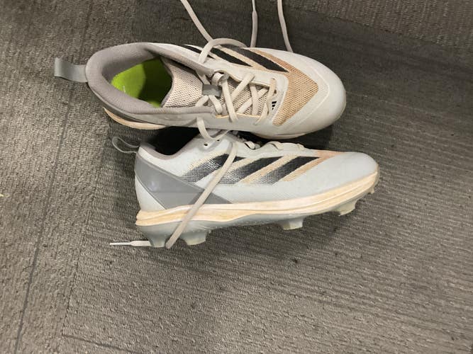 Used Adidas BASEBALL CLEATS BB/SB Cleats Grey Senior 6.5 11614-S000245032