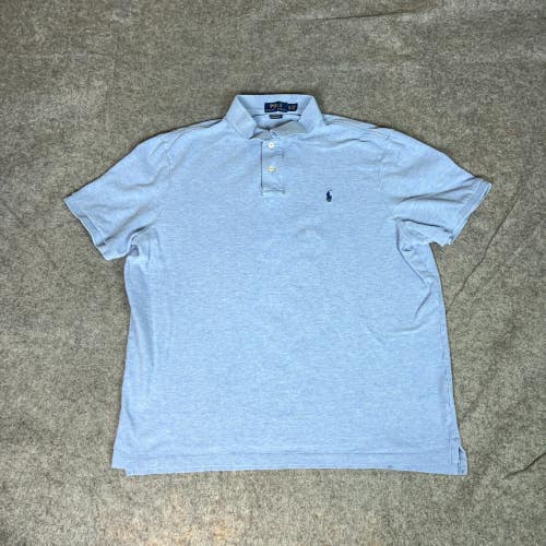 Polo Ralph Lauren Mens Shirt Extra Large Blue Pony Polo Classic Preppy Work Golf