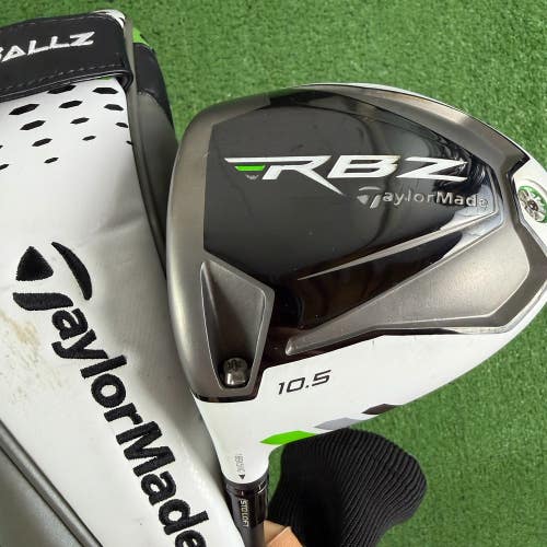 Taylormade RBZ Rocketballz Driver 10.5 Matrix Ozik Stiff Flex Left Handed 45.75