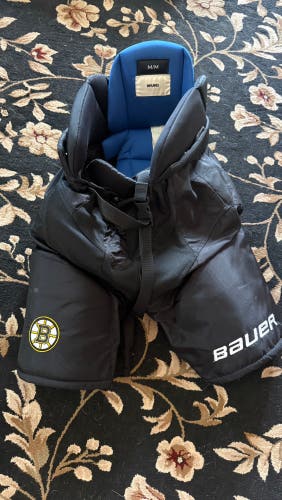 Boston Bruins 
Senior Medium Bauer Custom Pro Hockey Pants Pro Stock (Used)