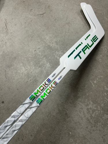 2 PACK True HZRDUS Smoke Regular Goalie Stick 26”Paddle NHL Dallas Stars Pro Stock (New)
