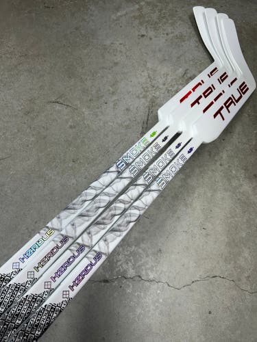 4 PACK True HZRDUS Smoke Regular Goalie Stick 26” Paddle NHL Pro Stock (New)