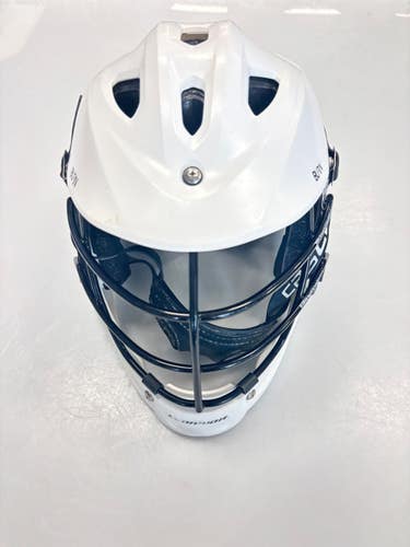Used Warrior BURN JR Lacrosse Helmet White One Size 11860-C000316640