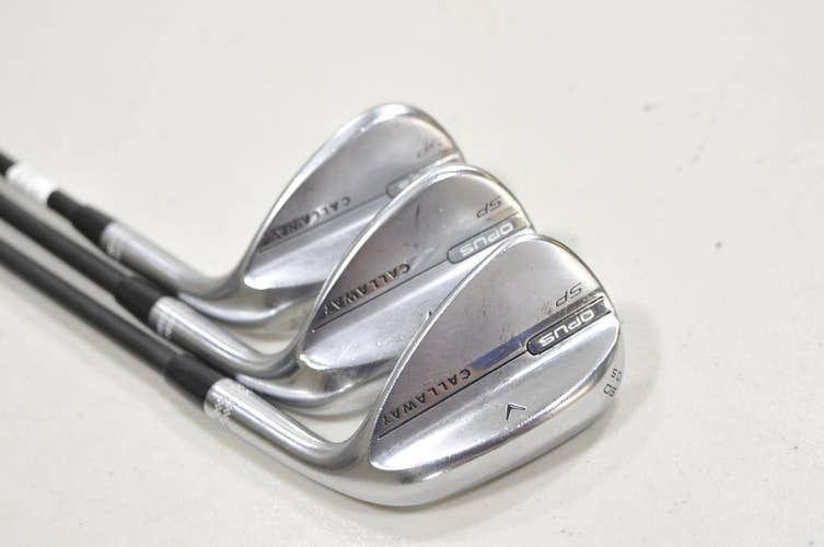 Callaway Opus SP Chrome 50*,54*,58* Wedge Set KBS PGI 90 Stiff Graphite #228341