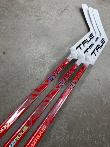 3 PACK True HZRDUS Smoke Regular Goalie Stick 23” Paddle (New) JACOB MARKSTROM