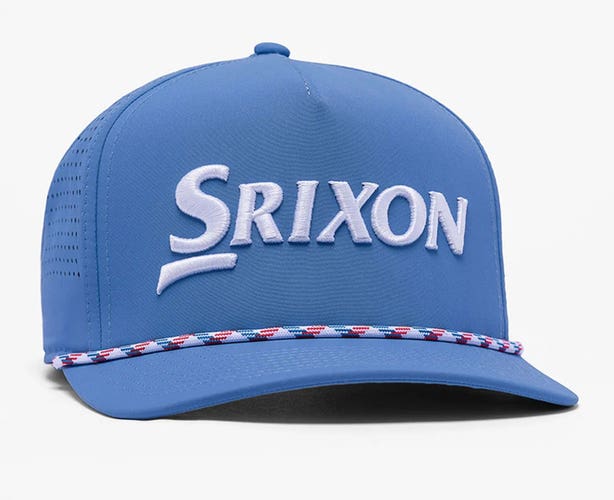 NEW Srixon Tour Tech Rope Light Blue Adjustable Snapback Golf Hat/Cap