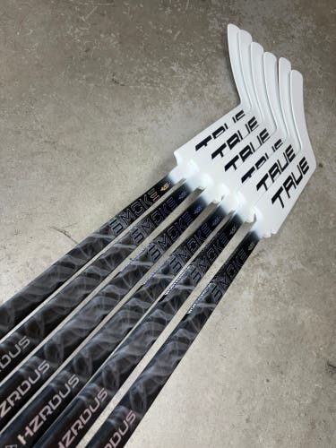 6 PACK True HZRDUS Smoke Regular Goalie Stick 24.5 Paddle (New) NHL Pro Stock