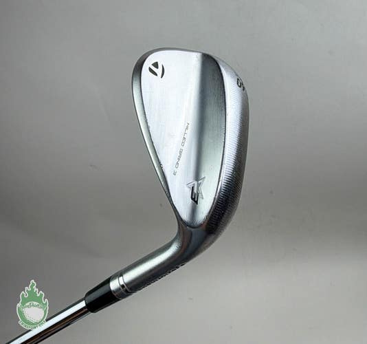 Right Handed TaylorMade Milled Grind 3 Chrome SB 60*-10 Stiff Steel Golf Club