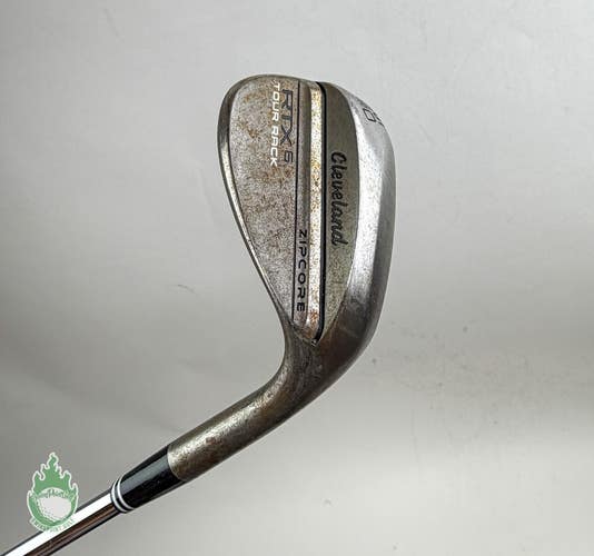 RH Cleveland RTX-6 ZipCore Tour Rack Raw Mid Wedge 60*-10 Stiff Golf Club