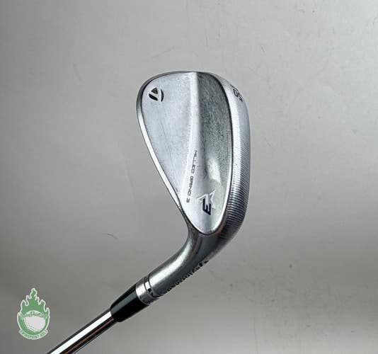 Right Handed TaylorMade Milled Grind 3 Chrome SB 50*-09 Stiff Steel Golf Club