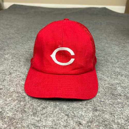 Vintage Cincinnati Reds Mens Hat Extra Small Snapback Red White Baseball MLB