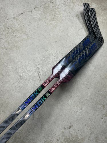 2 PACK True HZRDUS Smoke Regular Goalie Stick 25.5” Paddle Joey Constanzo Pro Stock (New)