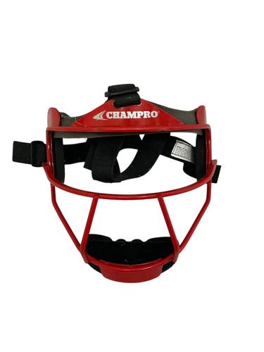 Used Champro YOUTH BB/SB Fielders Mask Red One Size 11692-S000157971