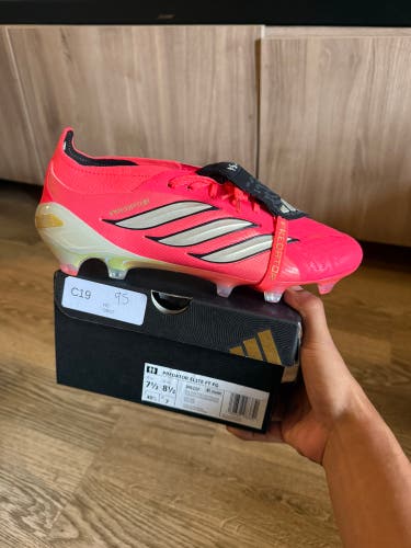Pink Men's Size M 7.5 (W 8.5) Adidas Predator Elite FG Cleats (New)